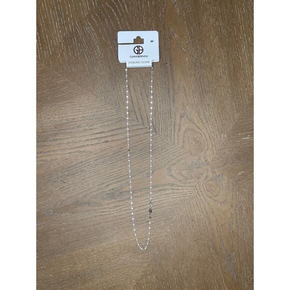 Giani Bernini Jewelry - Giani Bernini Sterling Silver Beaded Chain Necklace 20”